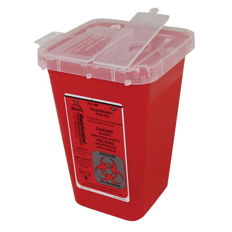 Sharps Red Container 1 Qt.